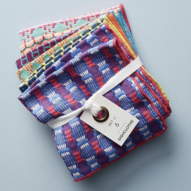 Woven Geo dishcloths, Set of 6