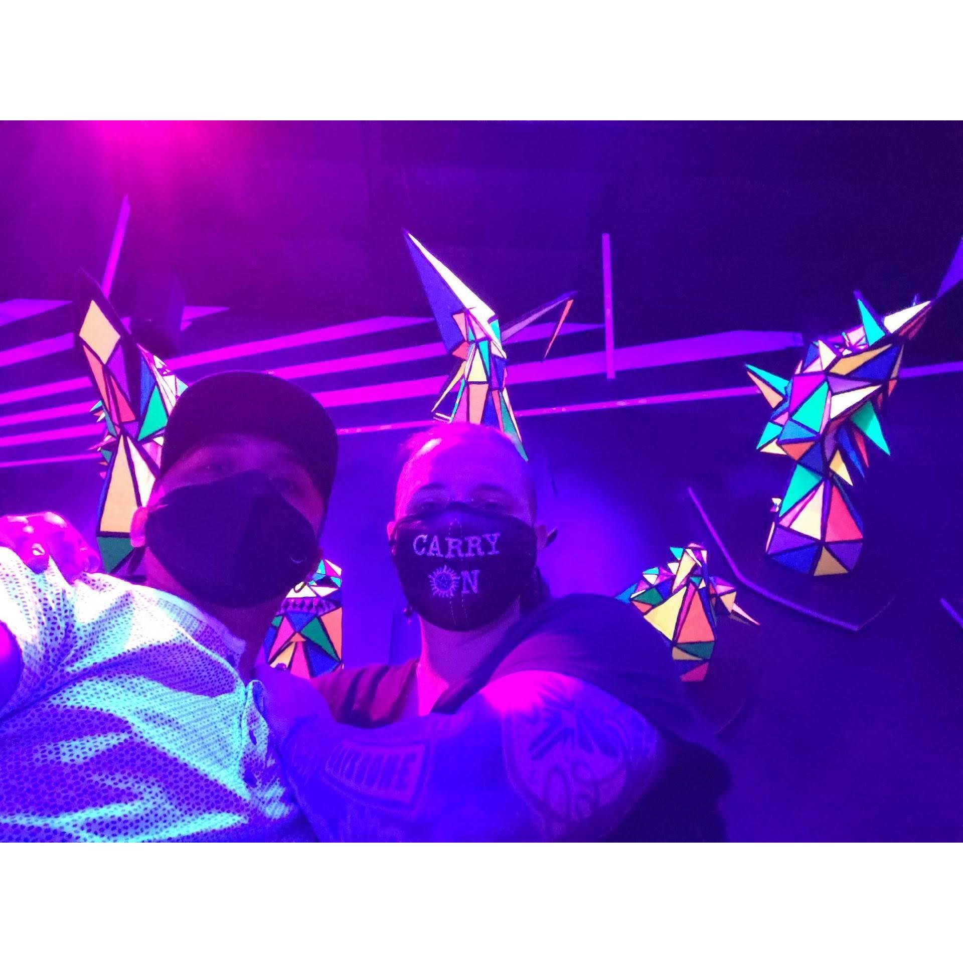 Exploring the Meow Wolf installation in Santa Fe.