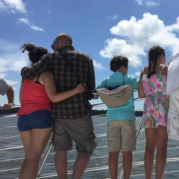 My sister snuck this picture on Ben's first trip to the Gulf Coast!