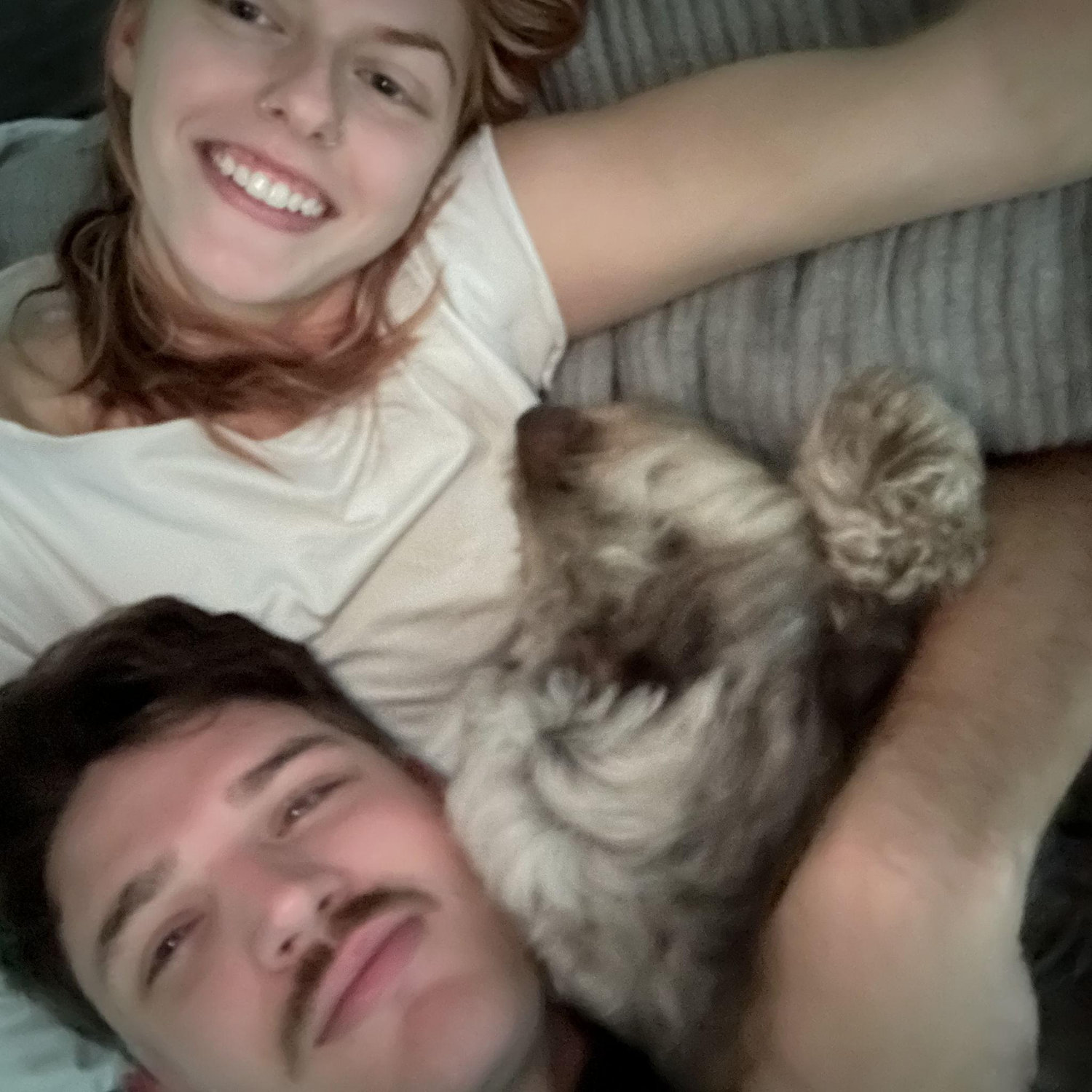 A perfect family portrait with us and our sweet little boy