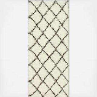 Trellis Shag Runner