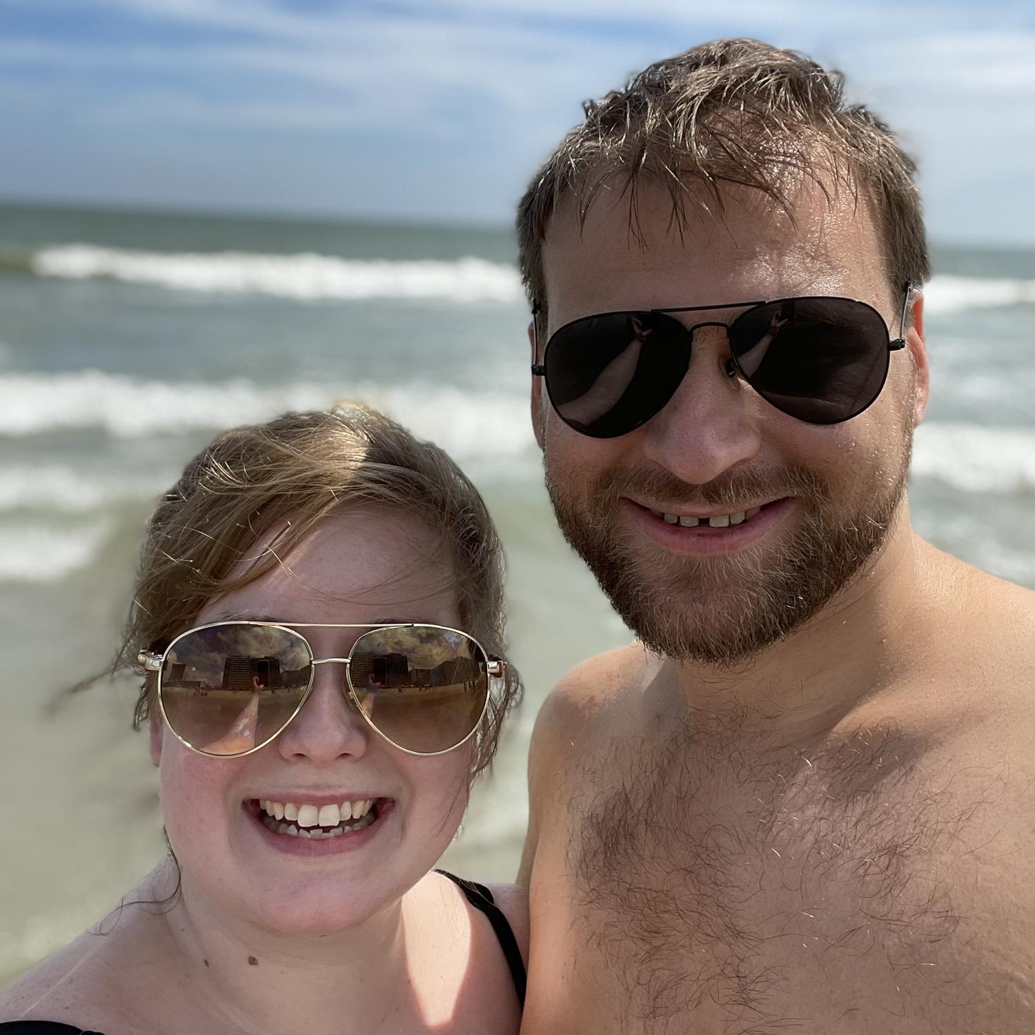 The Beach! Our favorite place to vacation together.