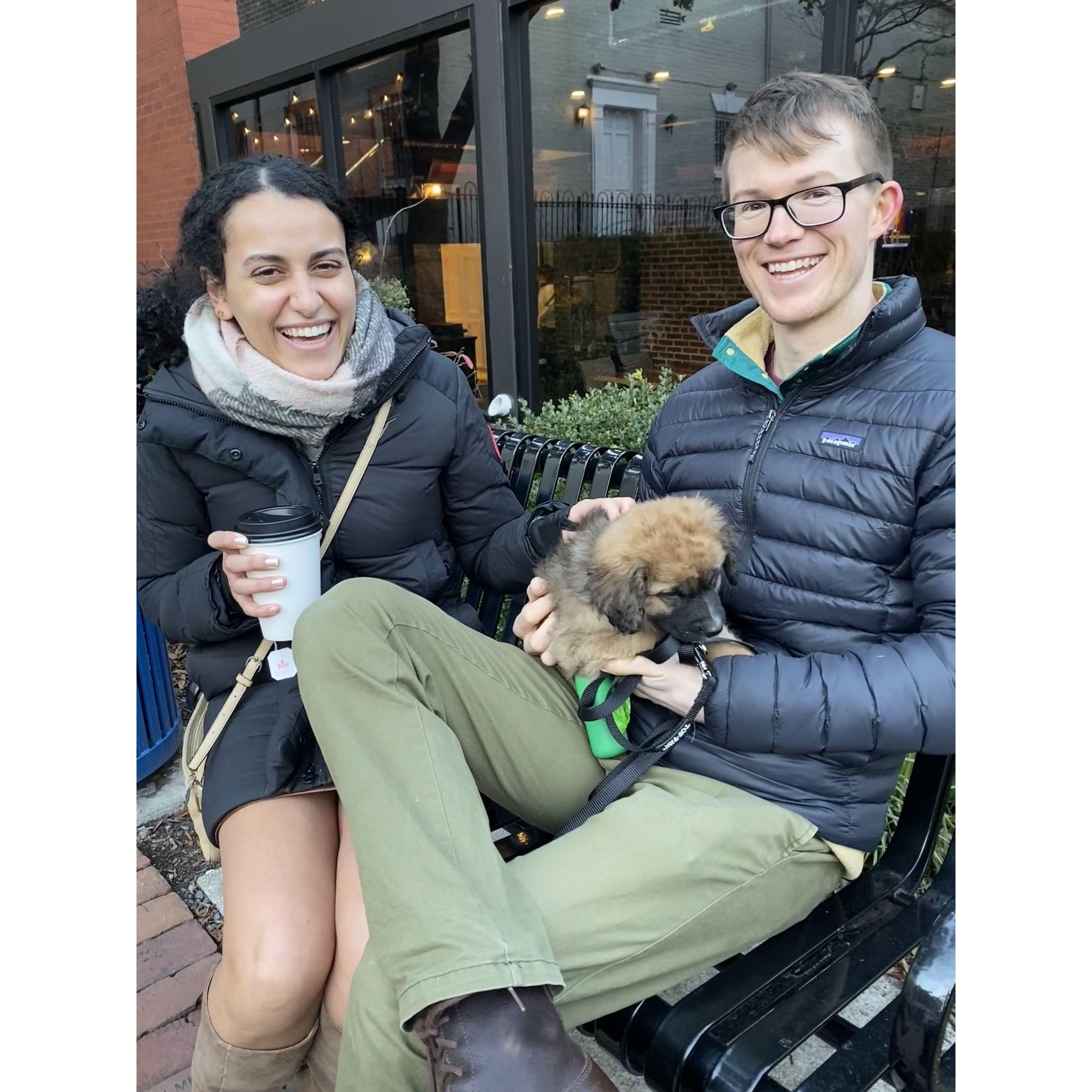 Not our dog but if you want to send us a puppy as a wedding present then Carol won't be mad. (That's a joke)