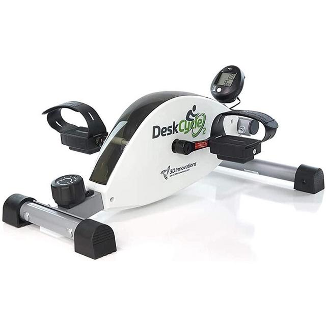 DeskCycle 2 Under Desk Cycle, Adjustable Legs Pedal Exerciser - Stationary Mini Exercise Bike Peddler - Office, Home Equipment