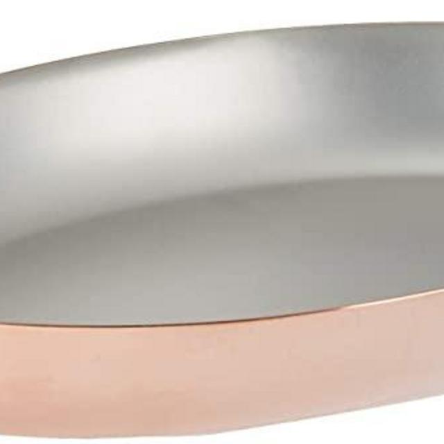 Mauviel 0 M'Heritage M'150B Copper Oval Pan, 11.8" Bronze Handle