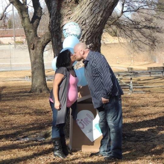 The gender reveal of our first baby together