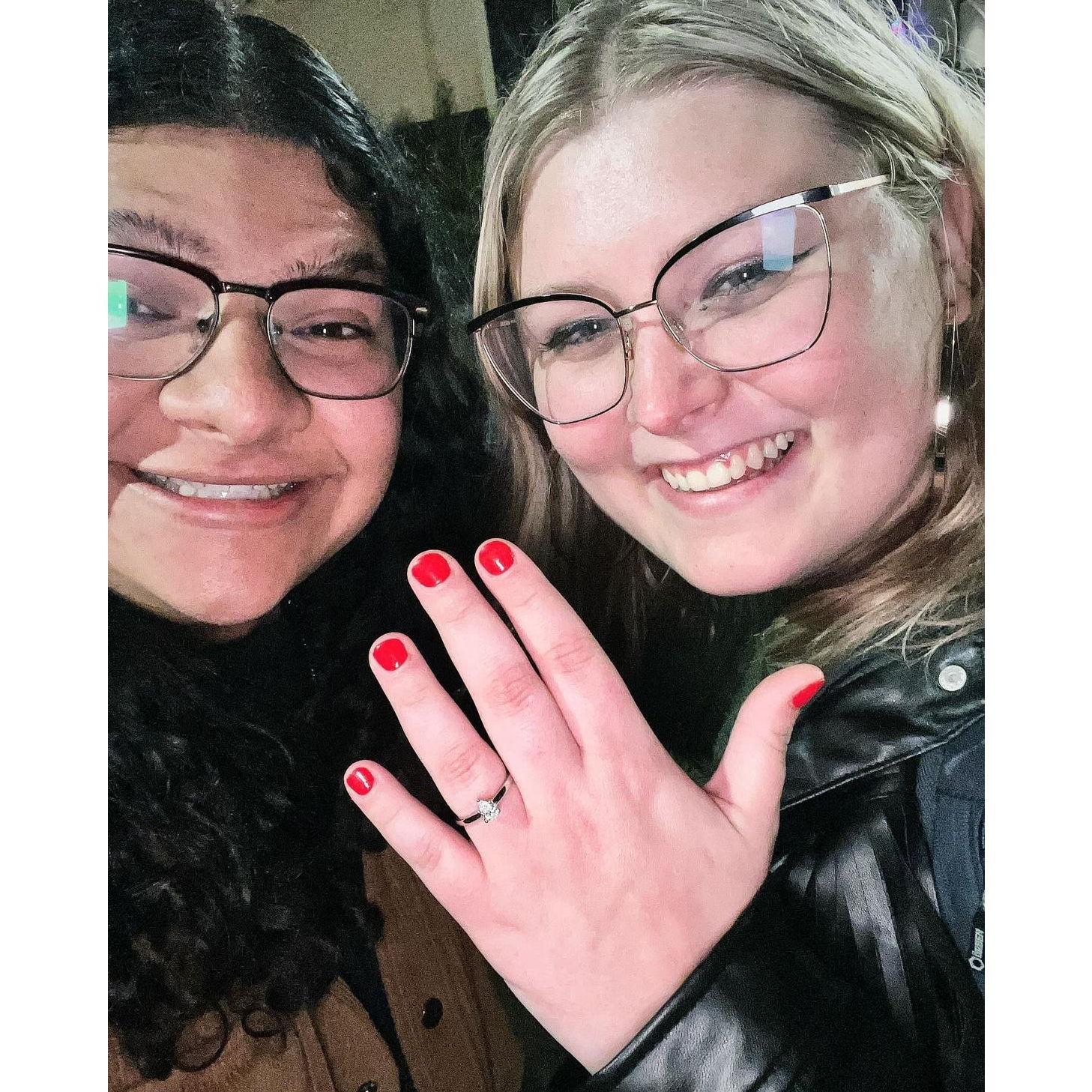 This was right after Pedro proposed on Mt. Washington in Pittsburgh!