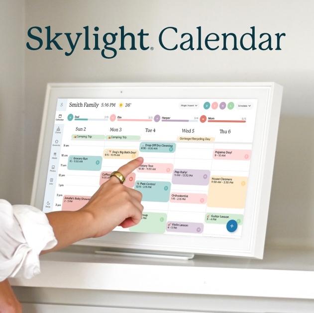Skylight - Calendar 2: 15 Inch Touchscreen Smart Calendar and Chore Chart - White