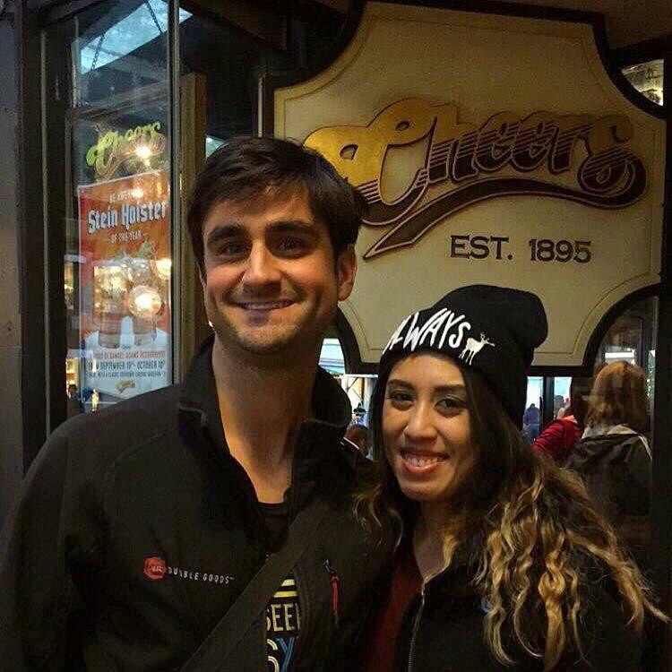 visiting the 'Cheers' bar in Boston