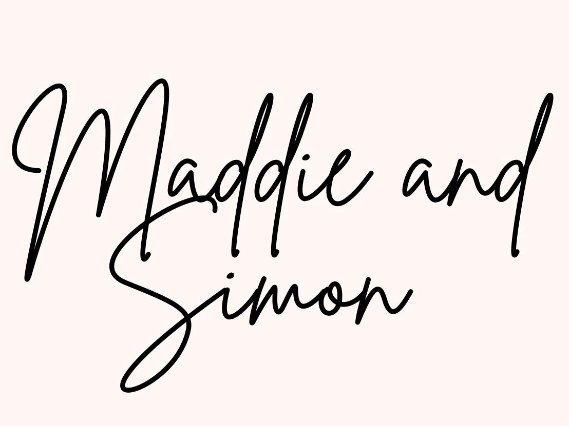 The Wedding Website of Maddie Martin and Simon McCune