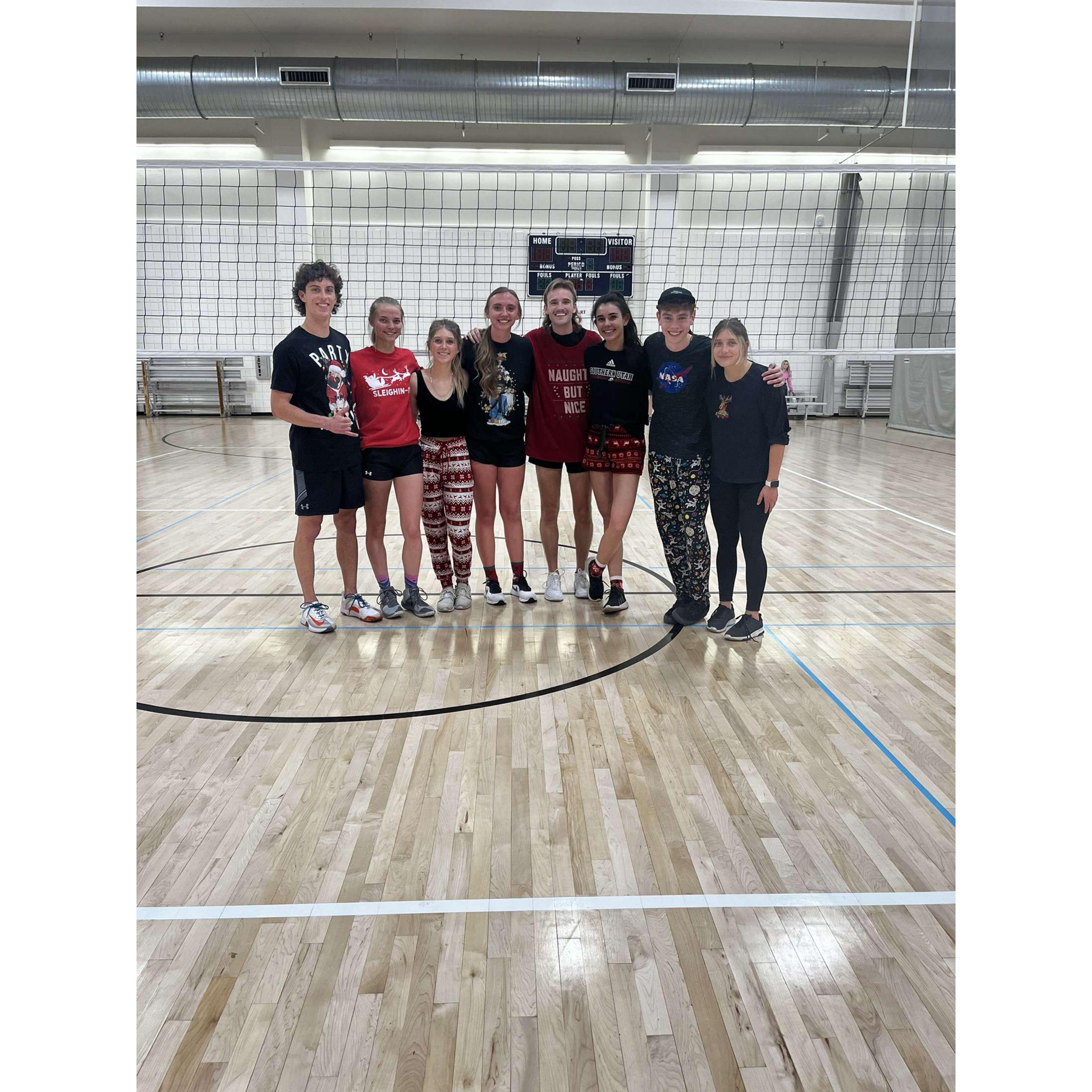Our first photo together after meeting at volleyball