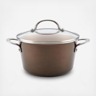 Porcelain Enamel Covered Saucepot