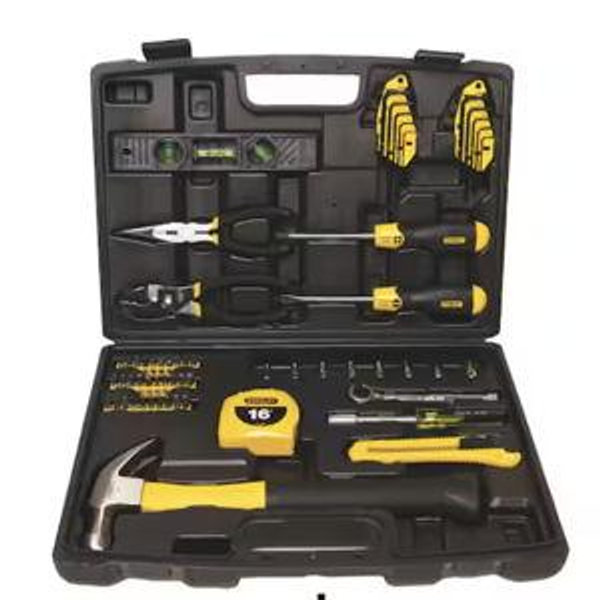 Stanley Home Tool Kit (65-Piece) and FATMAX 6 ft. x 1/2 in. Keychain Pocket Tape Measure 94-248W33706M