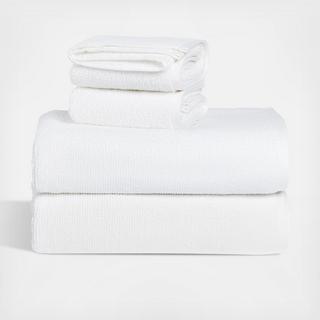 Organic Ribbed 4-Piece Bath Towel Set