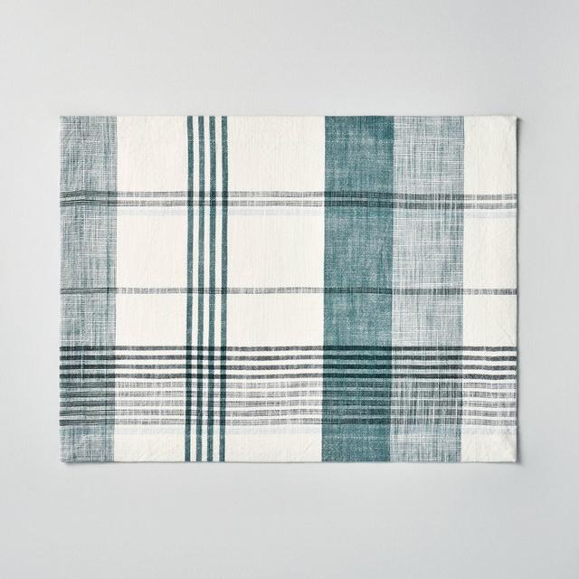 Plaid Placemat Green/Cream - Hearth & Hand™ with Magnolia
