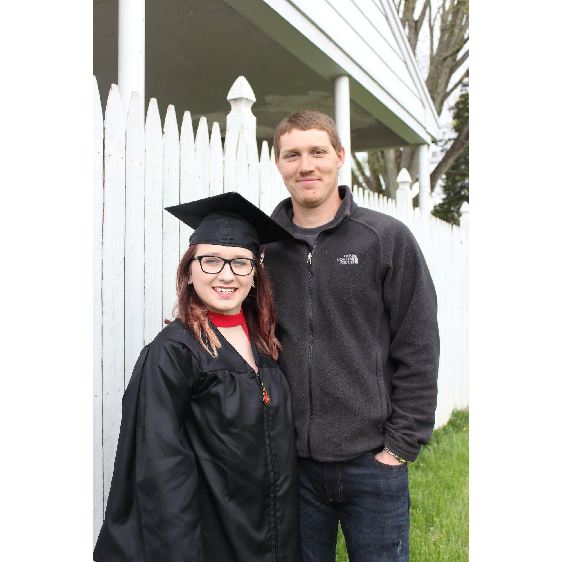 My graduation at UC for my Associates Degree.