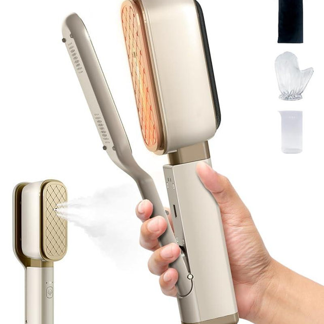 Press Iron Steamer for Clothes Portable: 3-in-1 Travel Steamer for Clothes Portable Mini, Handheld Garment Steamer for Home, Wet & Dry Iron, 15s Fast Heat up,No Ironing Board Required