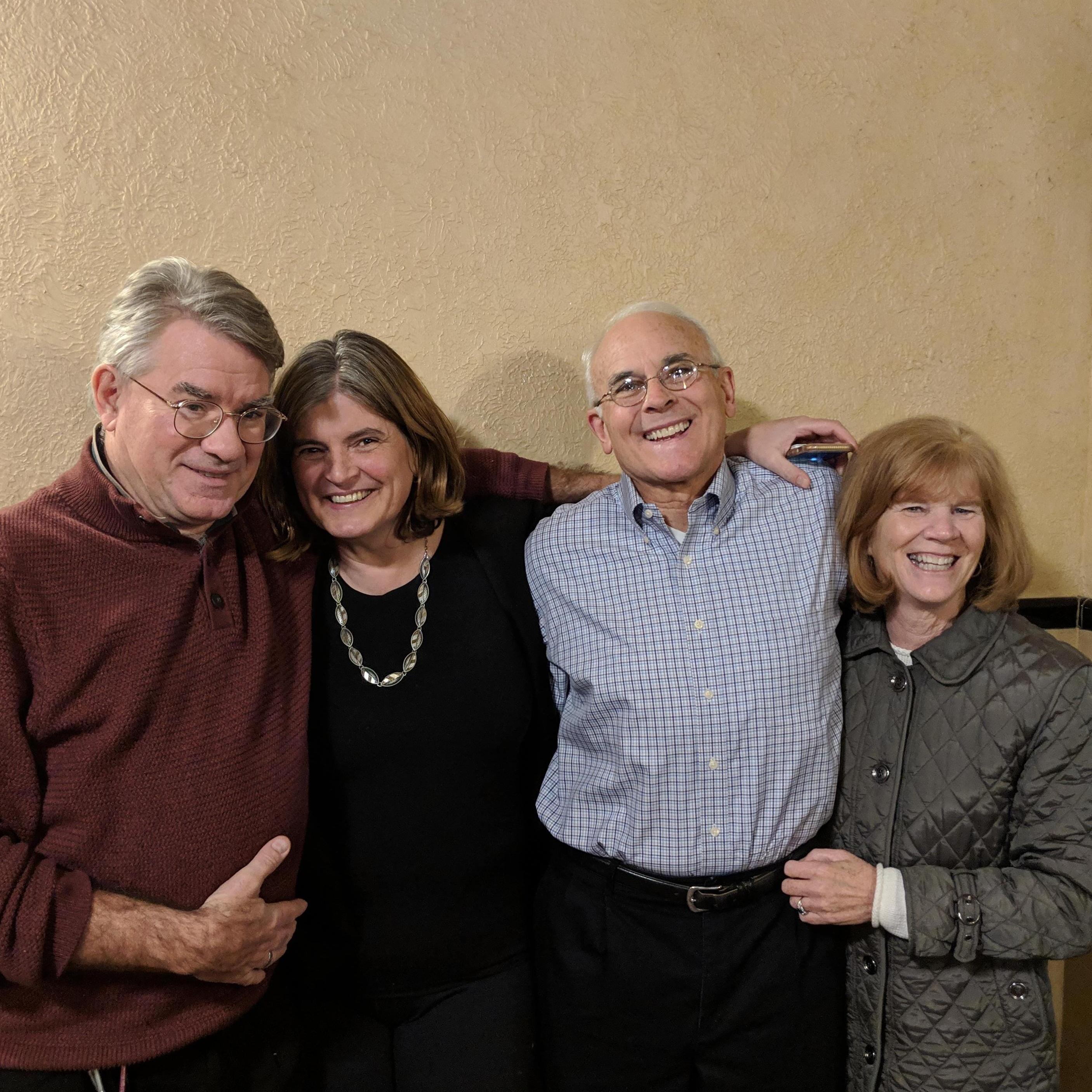 Ali's Dad Tito, his partner Marie, Mike's dad Pat and mom Lynn when they went out for some live music