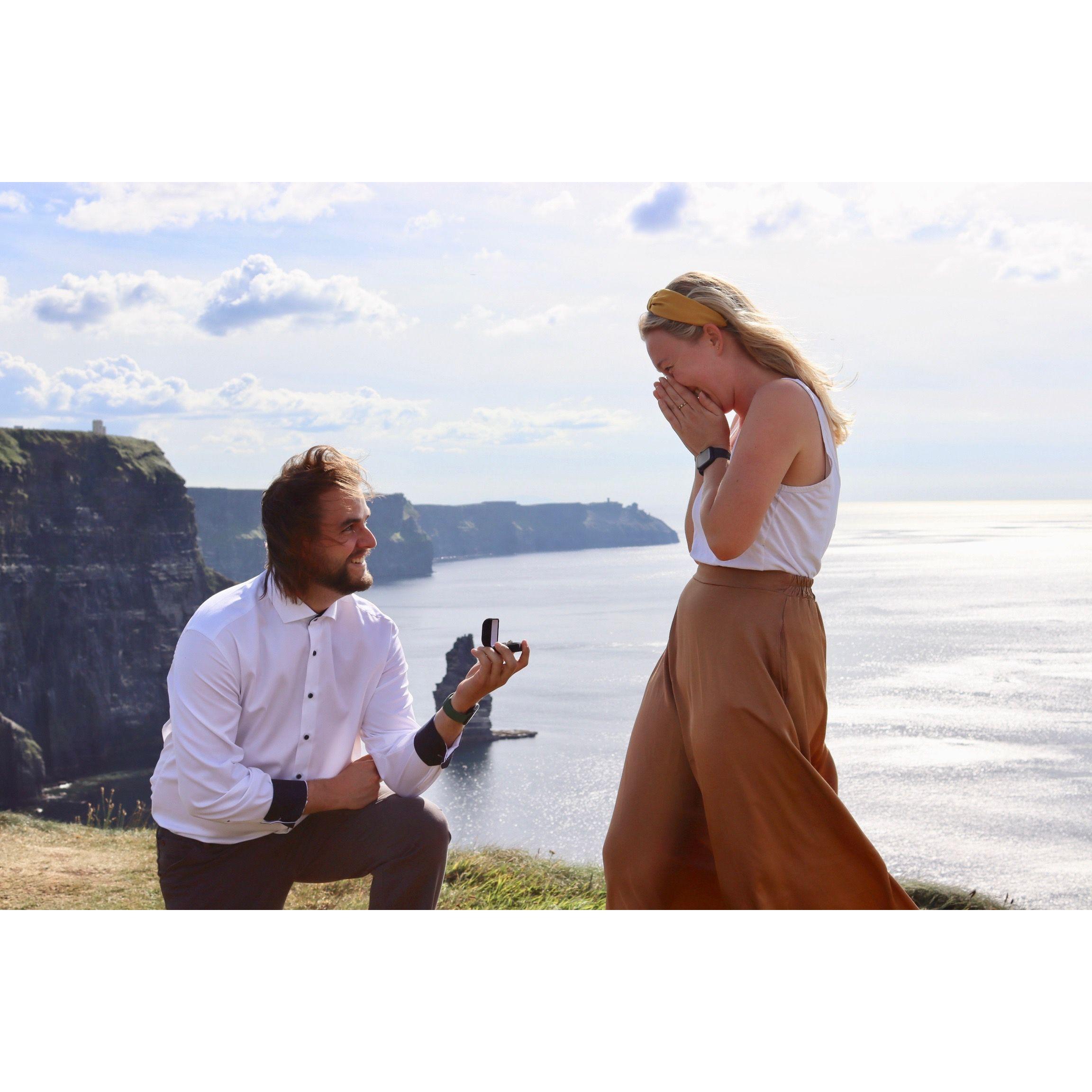 When Kevin popped the question!