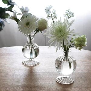 Glass Cambridge Ella 7" Bud Vase Set of 2 (Clear)