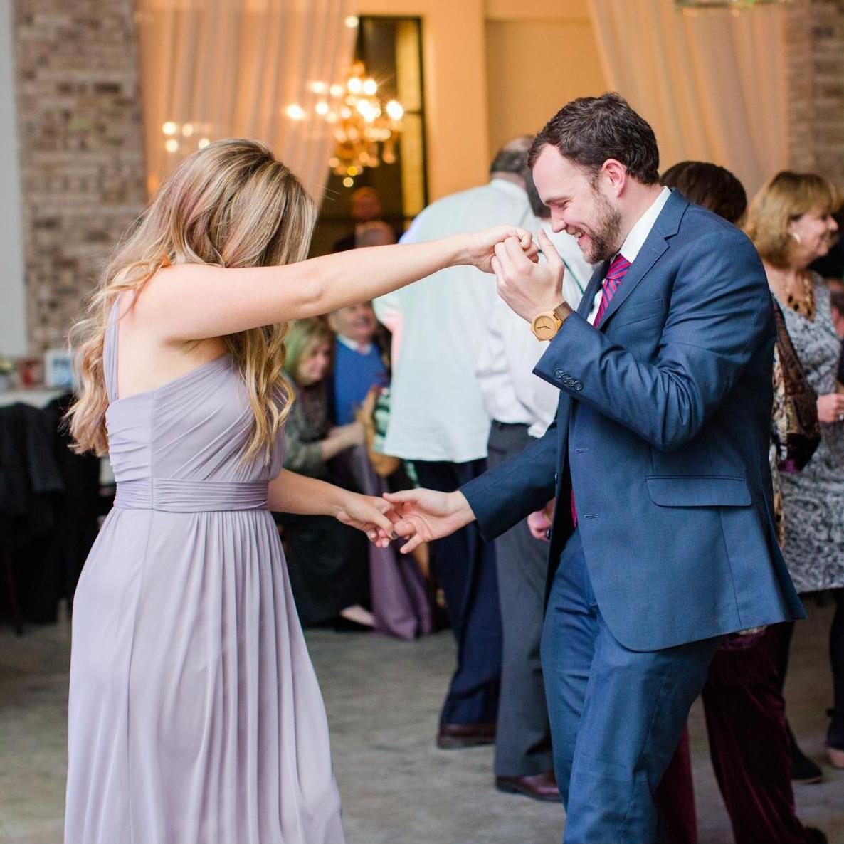 Dancing the night away at Blaine and Emily's wedding