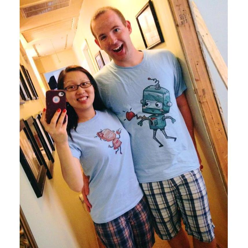 Robots in plaid.
We still wear these if we feel like being 'those people'