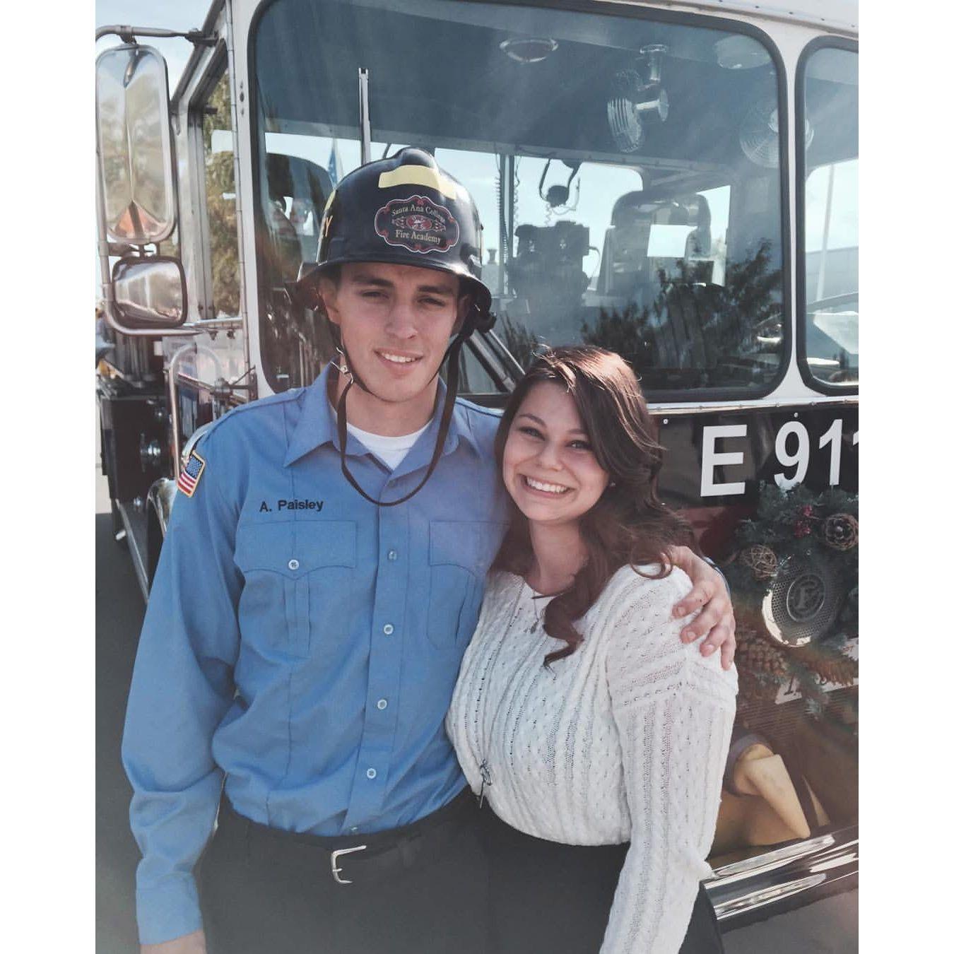 Aaron's graduation from the Fire Academy!
