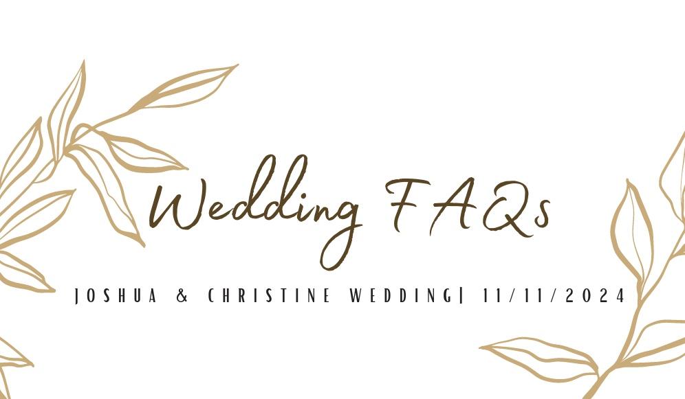 The Wedding Website of Joshua Bonifacio and Christine Joyce Reodica