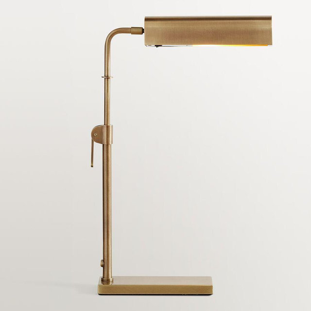 Sherman Task Lamp, Vintage Brass