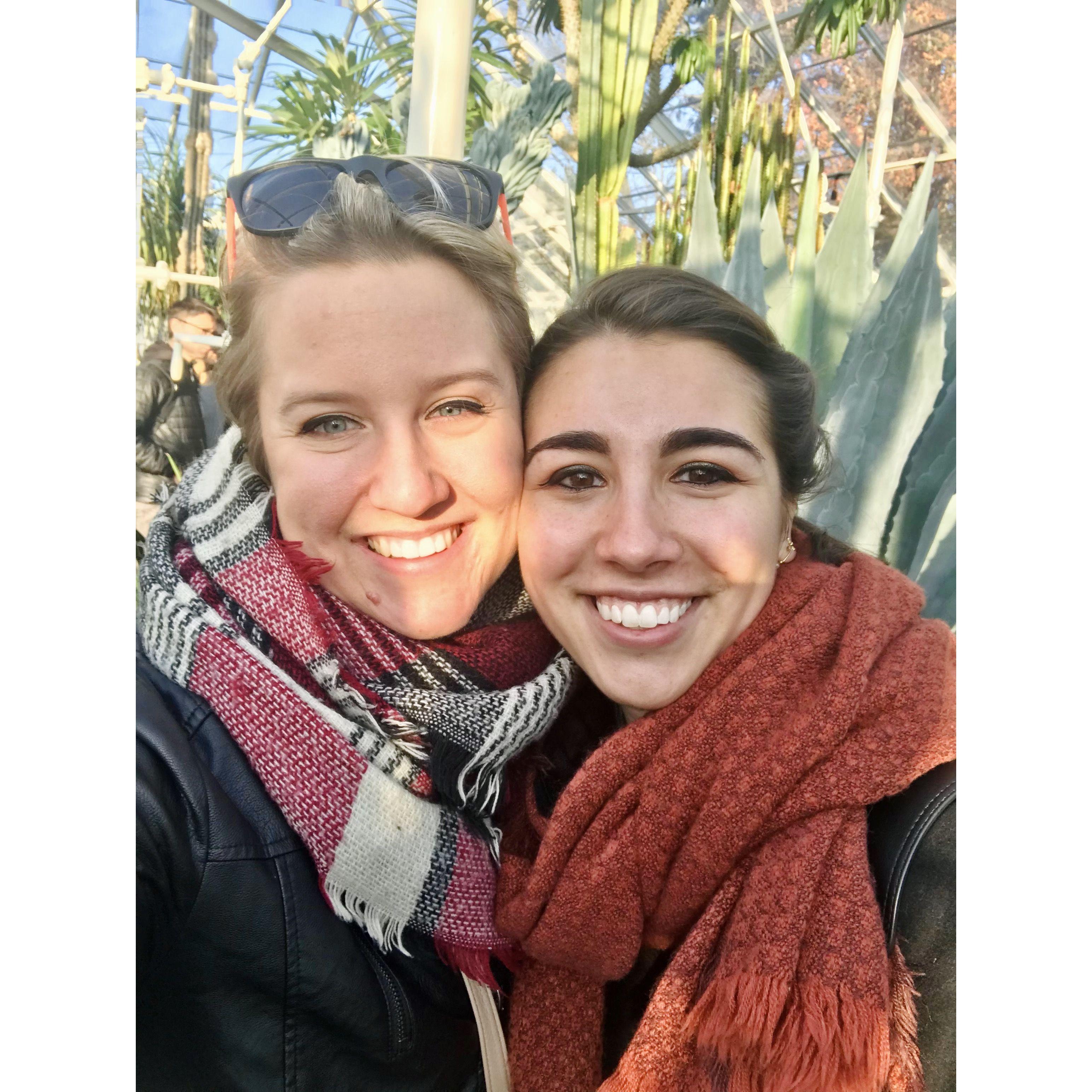 Our first date at Volunteer Park Conservatory, 11/29/2019