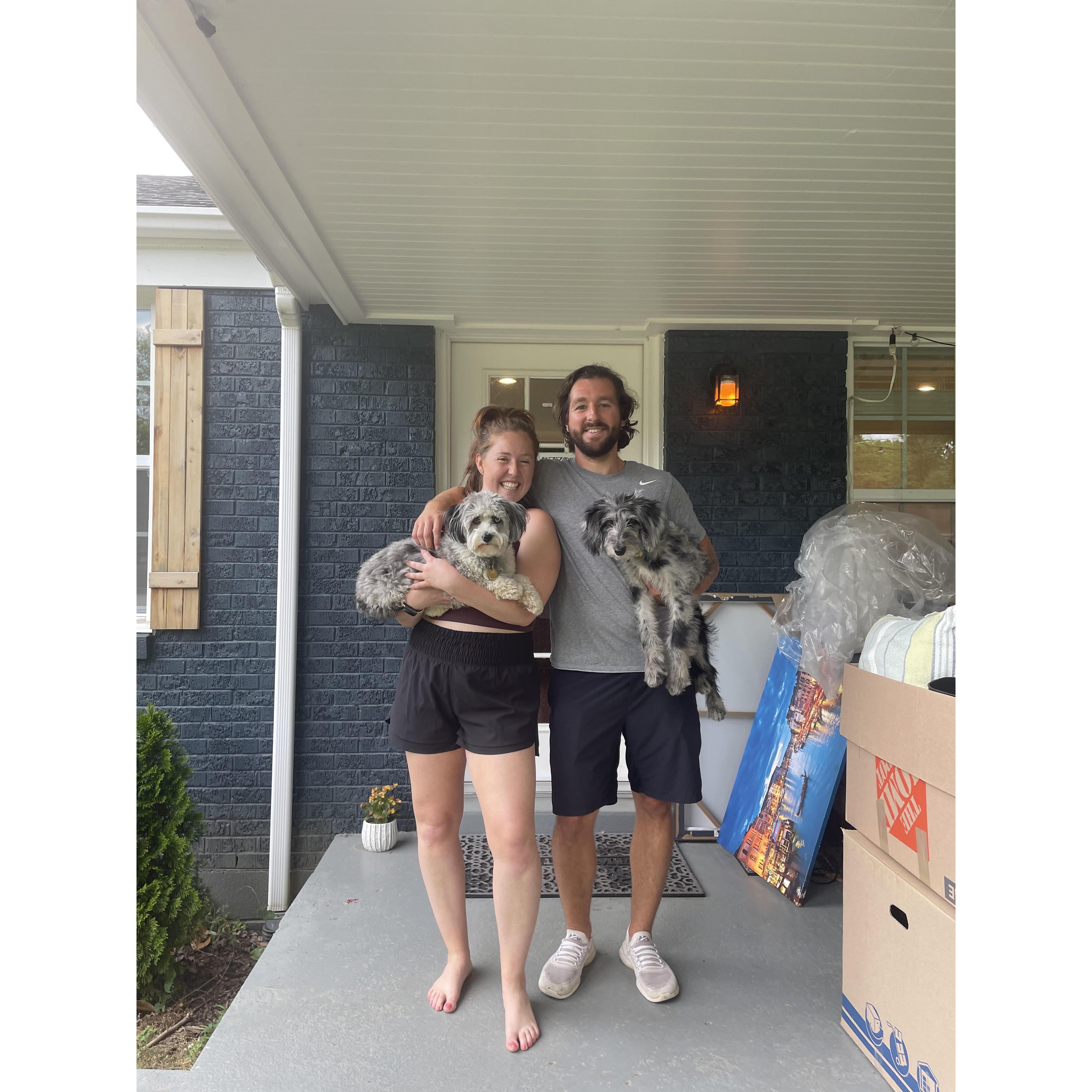 The day we moved in together!