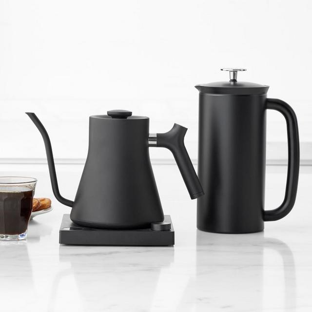Fellow Stagg EKG Black Kettle & Espro Black French Press, 32-Oz.