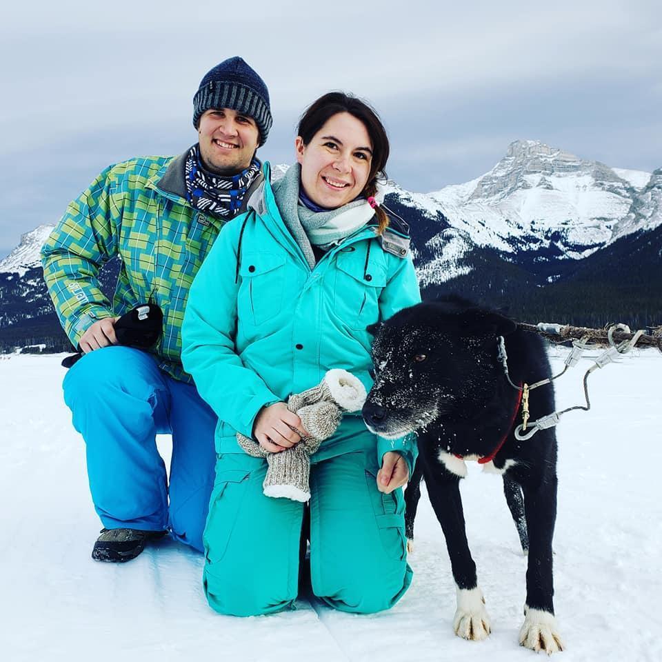 Sled dog Excursion in Canmore, Jan 2019
