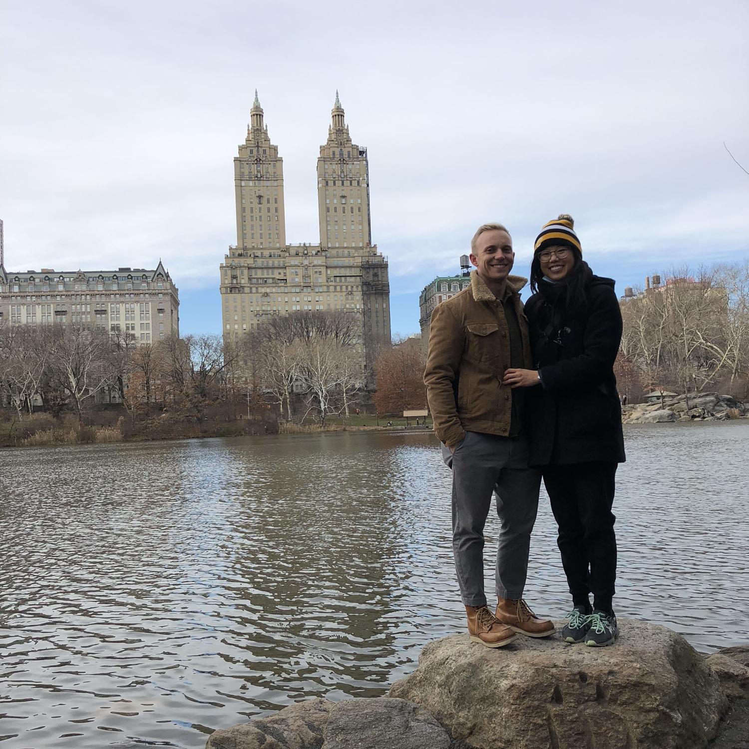 First visit to NYC, Dec 2021, Central Park