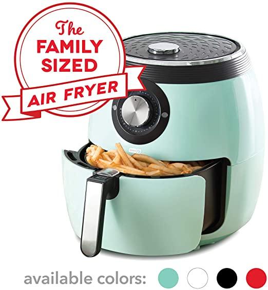 Dash Deluxe Electric Air Fryer Aqua