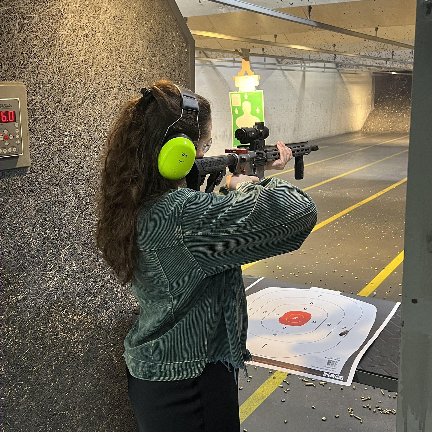 In her happy place