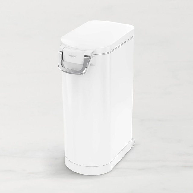 simplehuman™ X-Large Pet Food Can White Steel