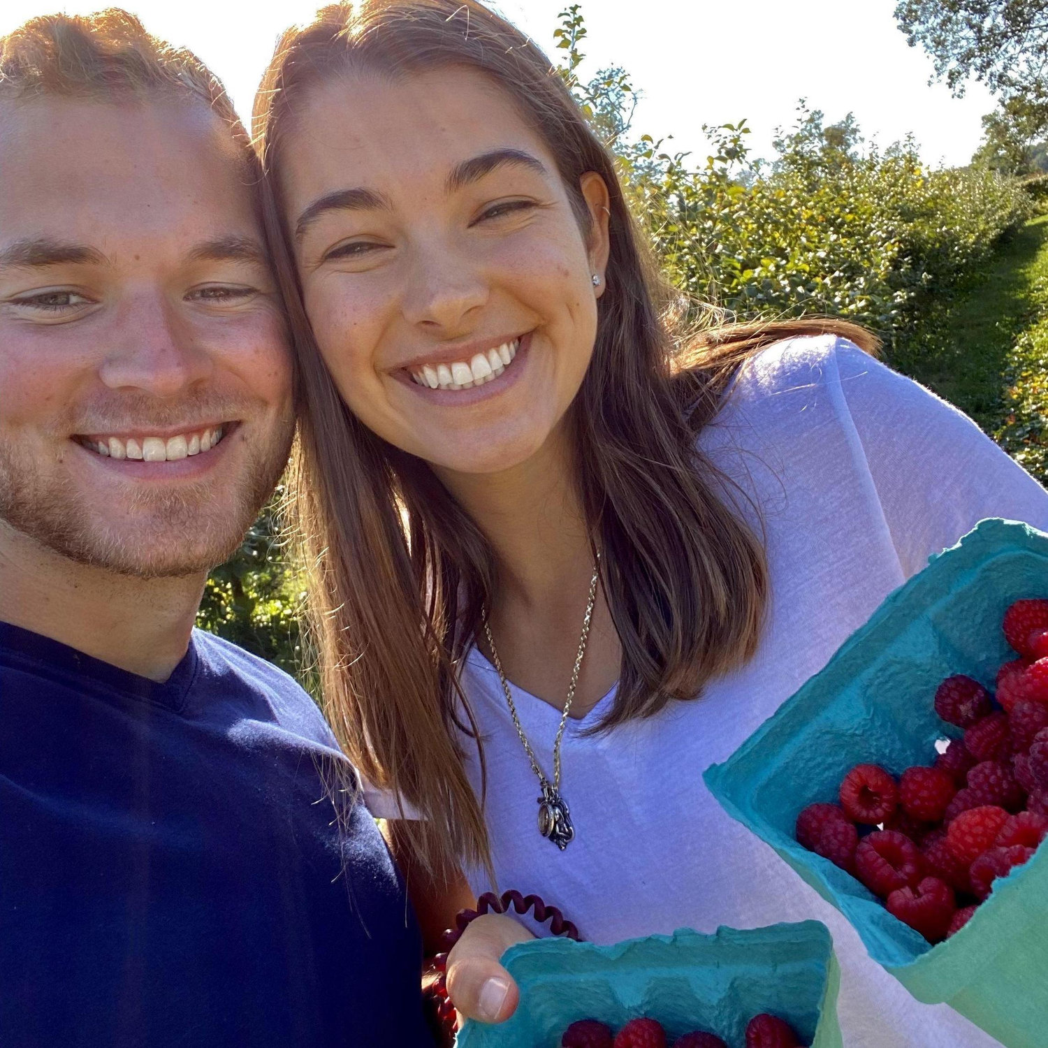 Fruit picking at a local Orchard in South Bend, Indiana!