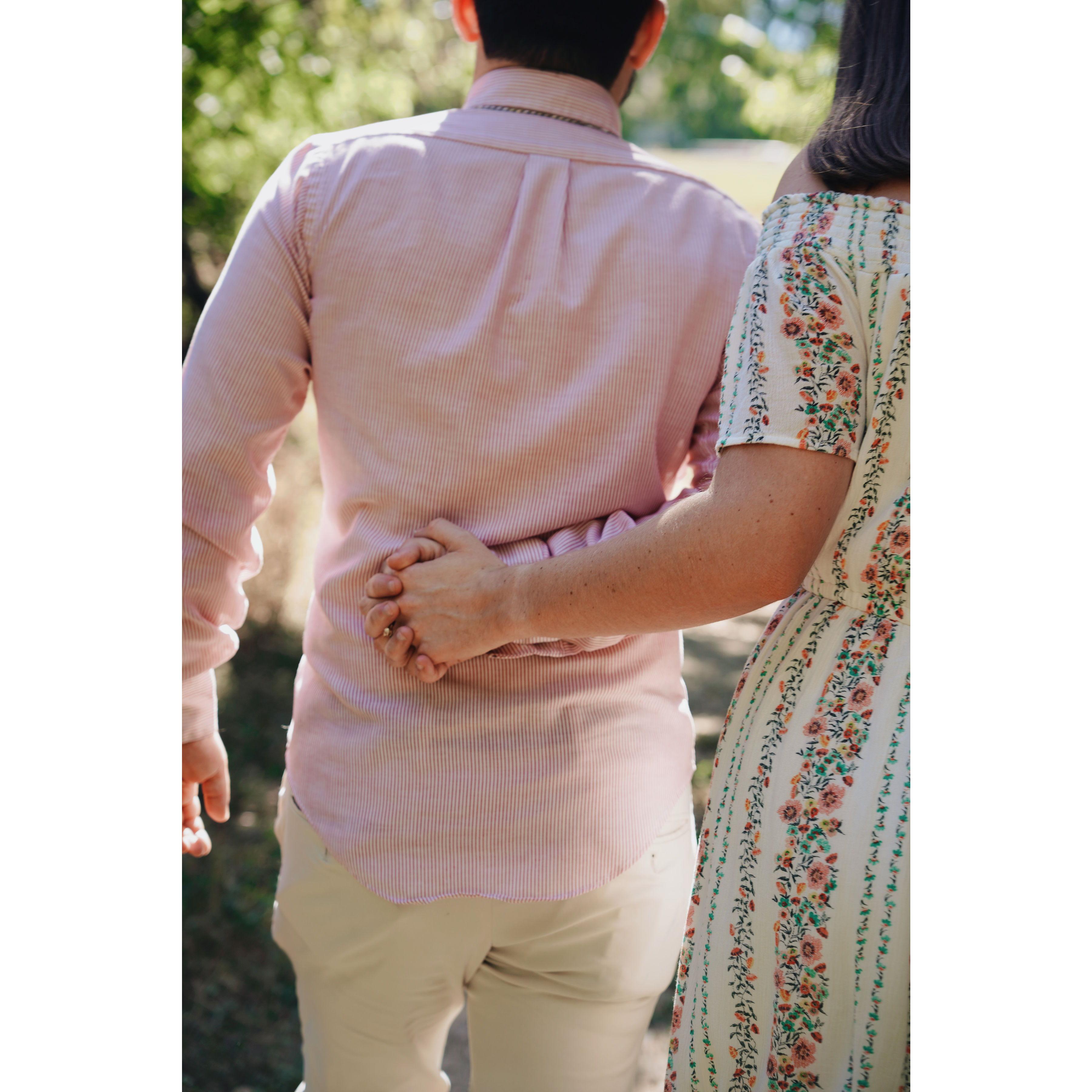 This is just how we walk, no posing needed.