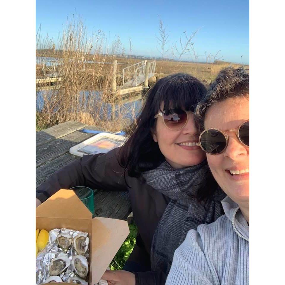 Seaside oysters in Matunuck, Rhode Island