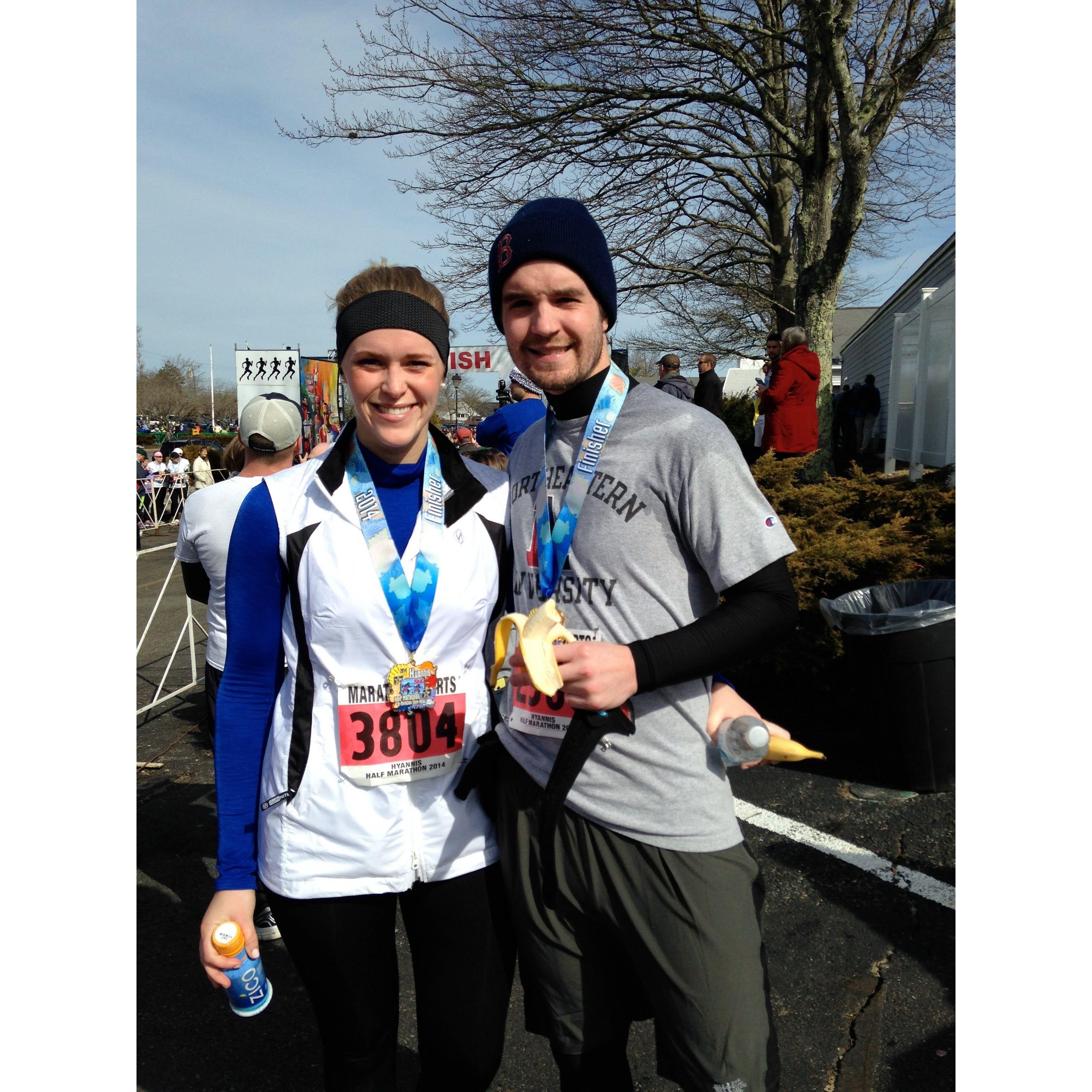 FEB. 2014 - completed the Hyannis Half Marathon, training for the Boston Marathon