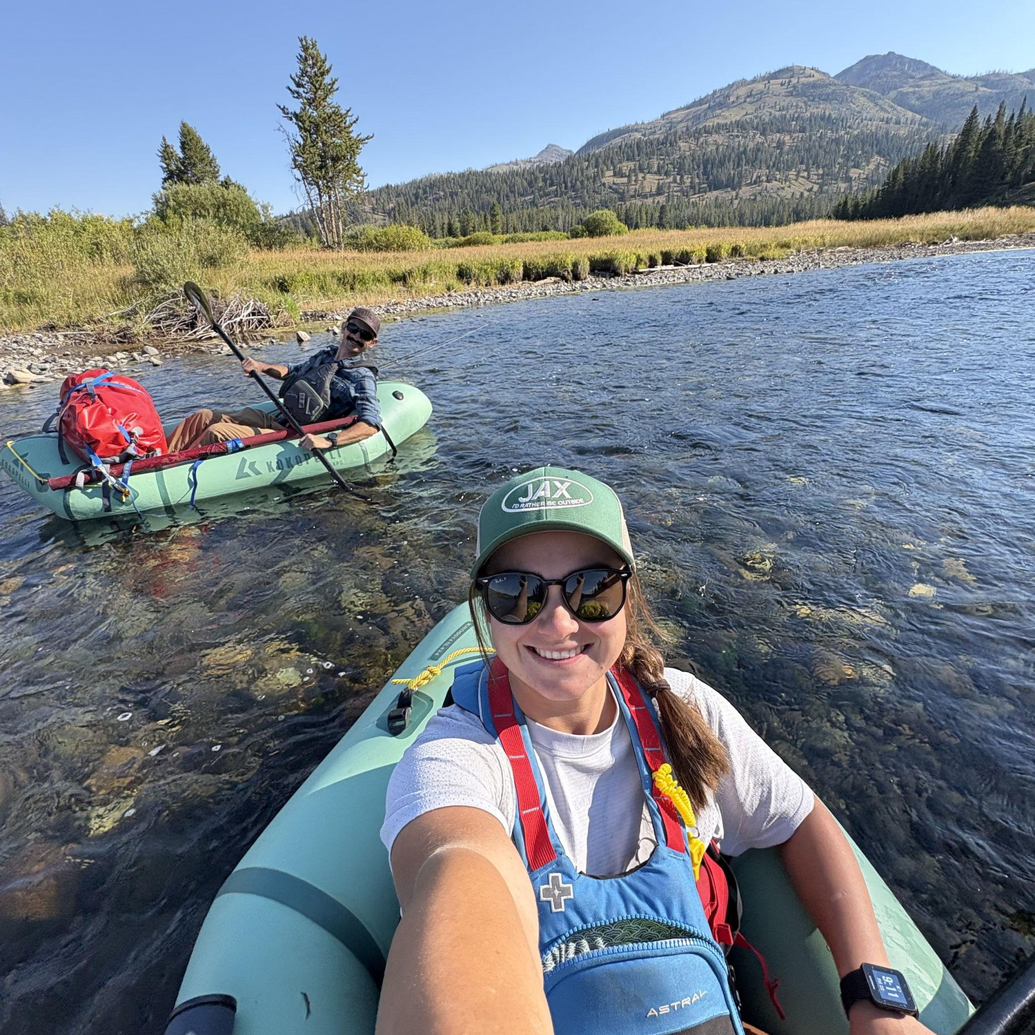 Our first packrafting trip last summer in Wyoming.