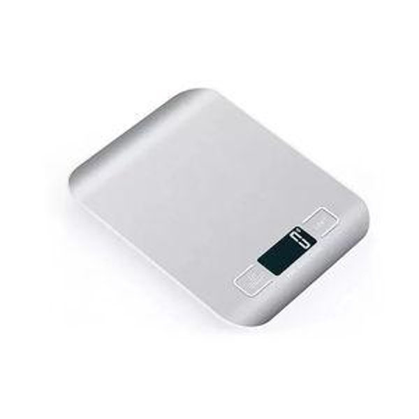 MOVSSOU Digital Kitchen Food Scale LCD Display TOP 11 lb Stainless Steel