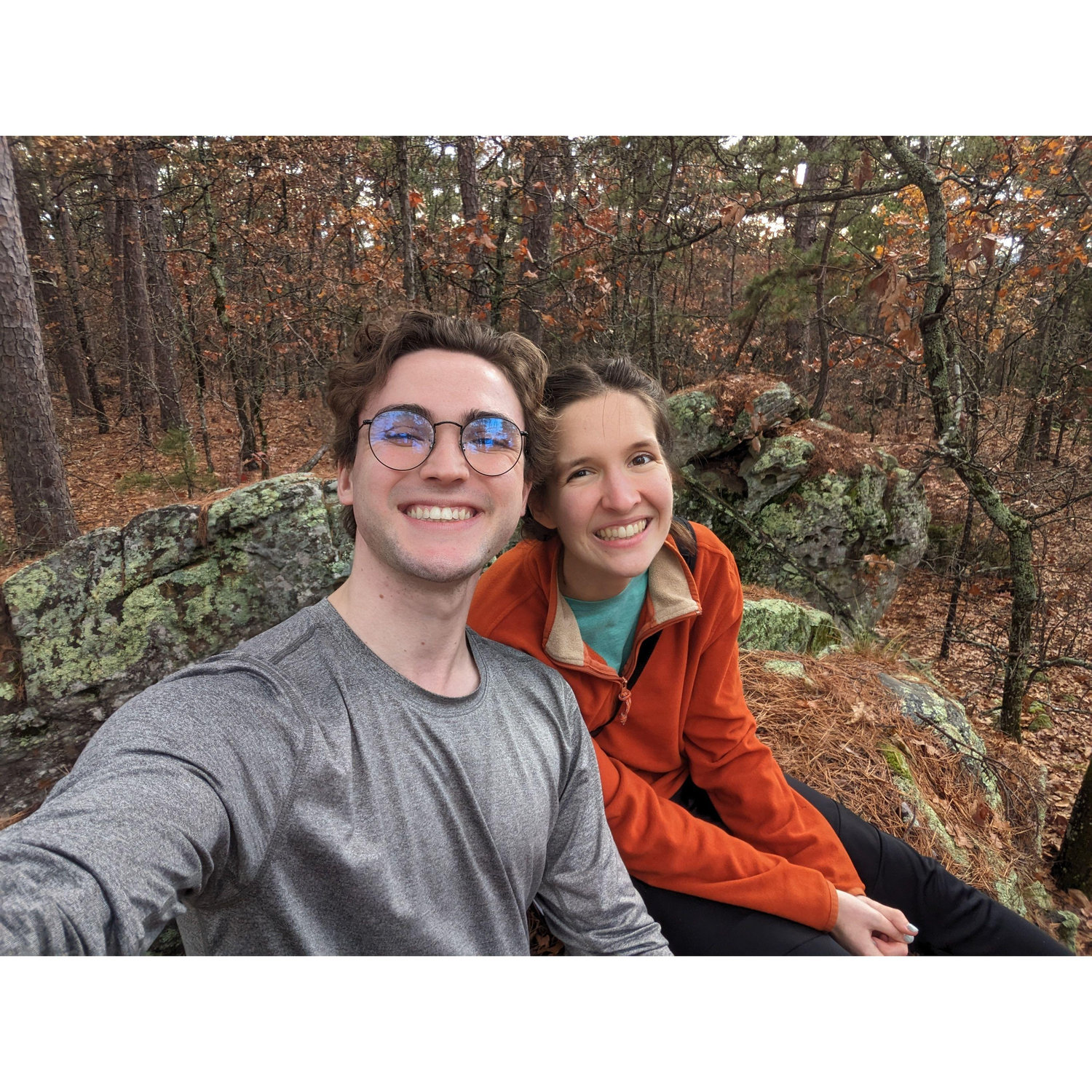 One of our first dates was to Robbers Cave