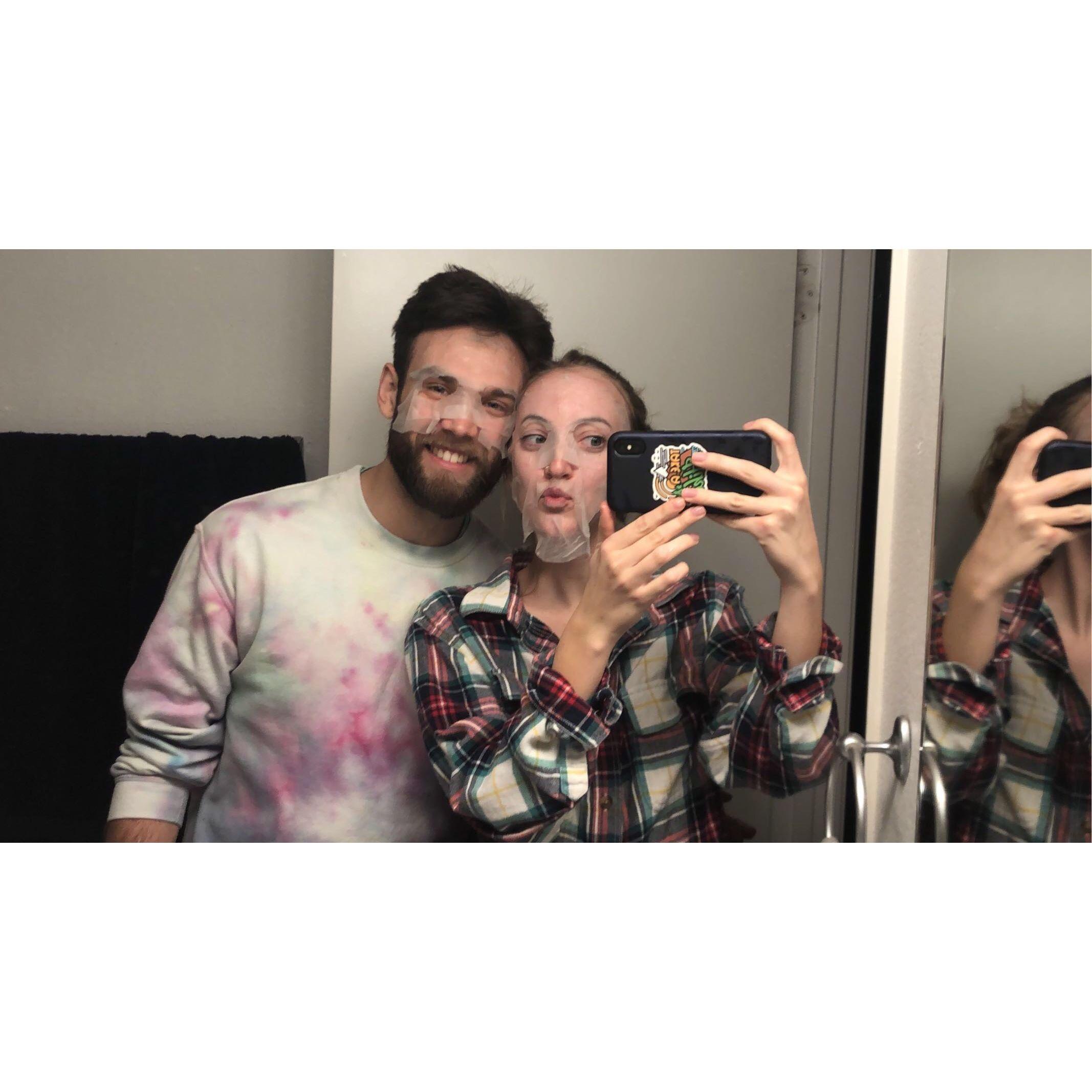 First night we moved in together