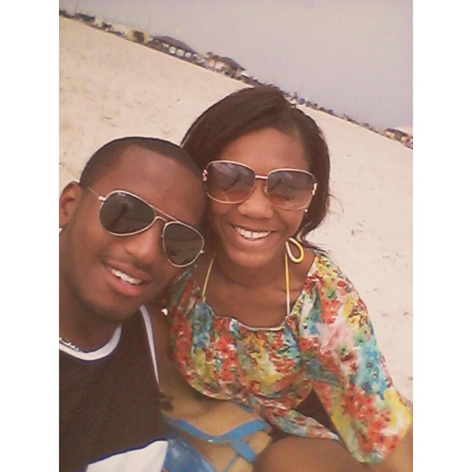 2015 Gulf shores, Al. Our first beach trip. This is the same day we stuffed our faces with a dozen doughnuts. *See next picture