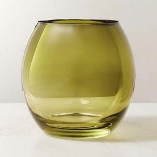Regine Olive Glass Vase