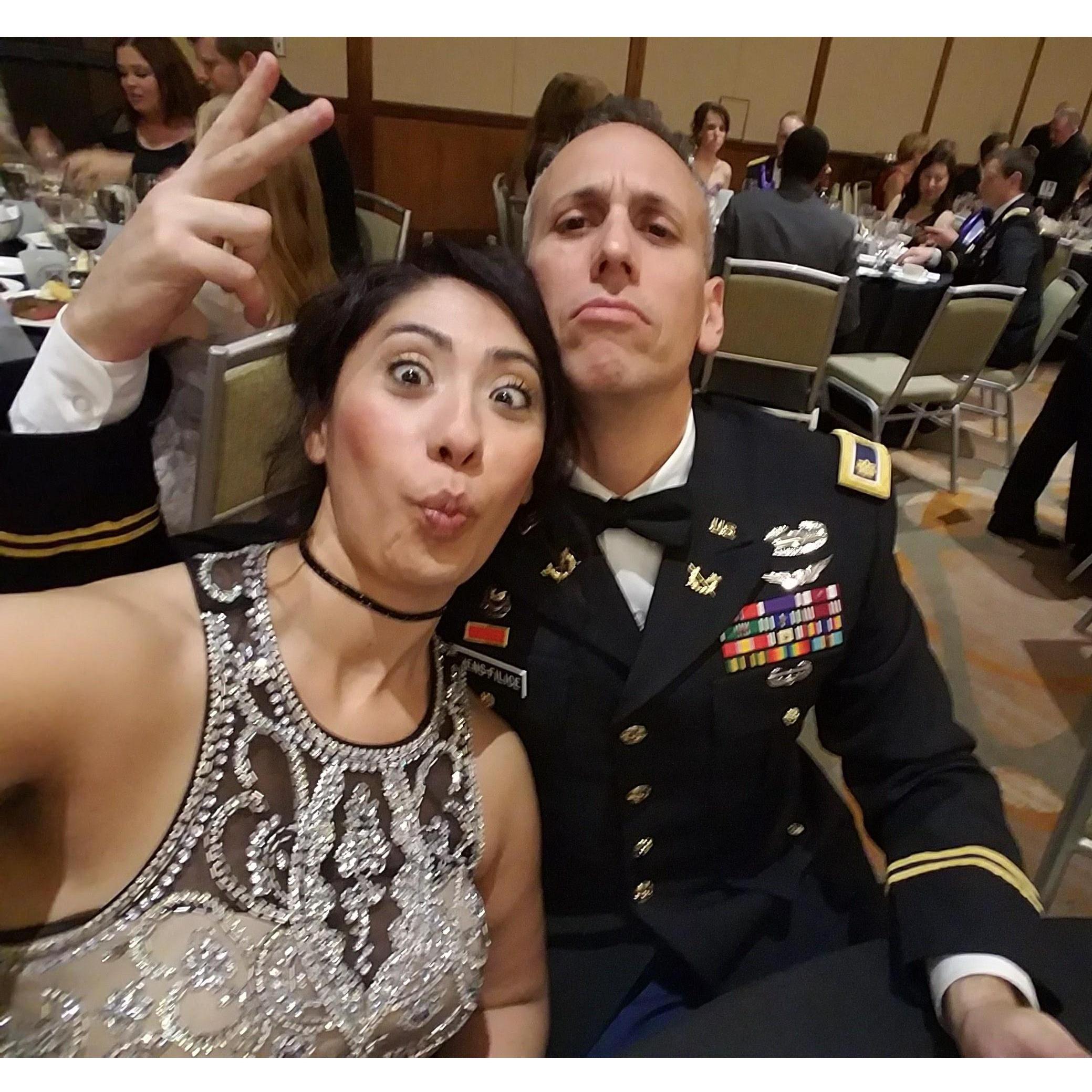 My first Military Ball and seeing this Handsome man in his dress uniform! "HOT"