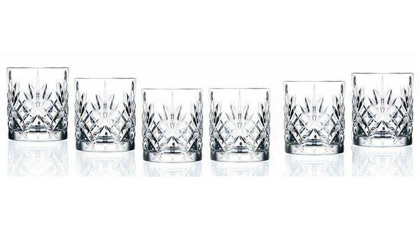 Melanie Crystal Double Old Fashioned Whiskey Glass (Set of 6)