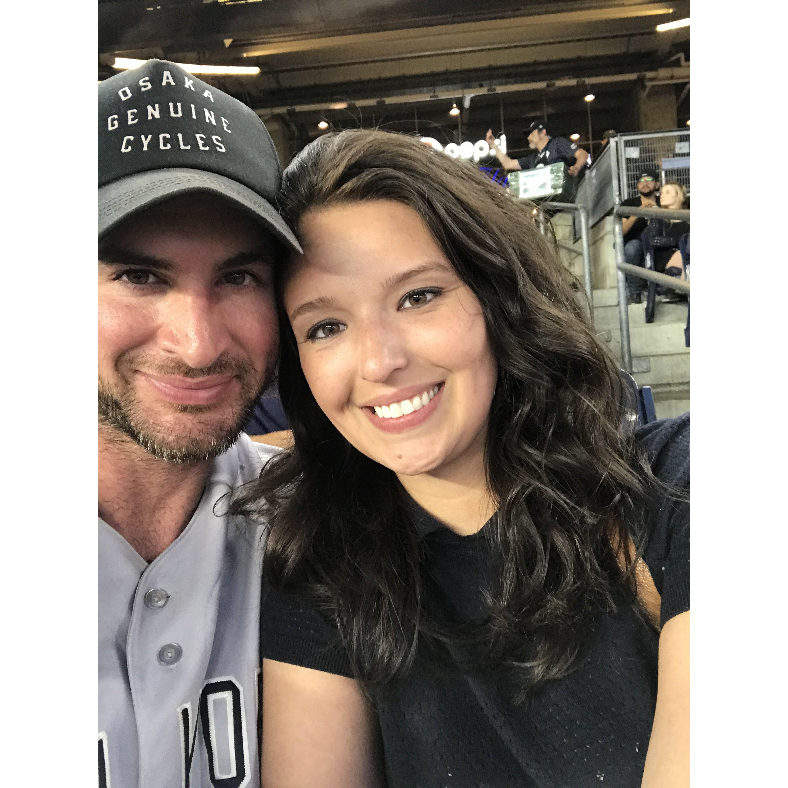 First Yankees game together!